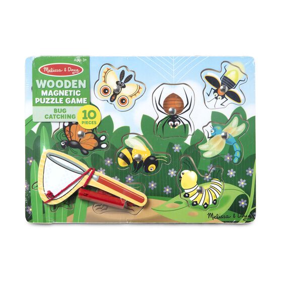 Melissa & Doug Magnetic Wooden Bug Catching Game