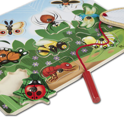 Melissa & Doug Magnetic Wooden Bug Catching Game