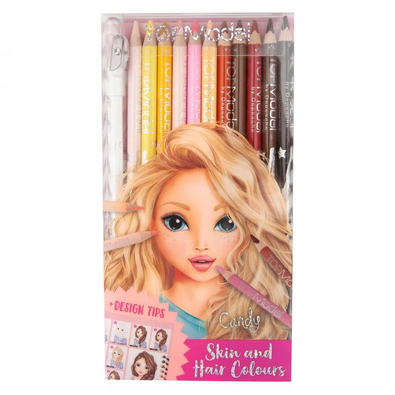 TopModel Skin And Hair Colours Colouring Pencil Set