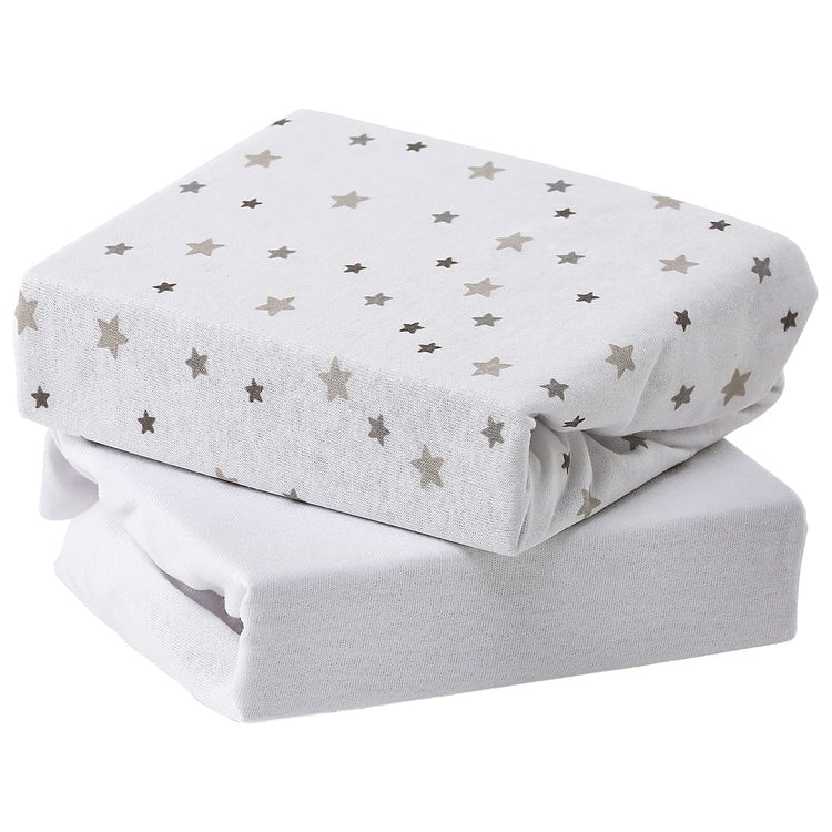 Baby Elegance 2pk Jersey Sheets Cot Bed