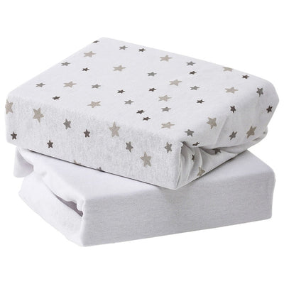 Baby Elegance 2pk Jersey Sheets Cot Bed