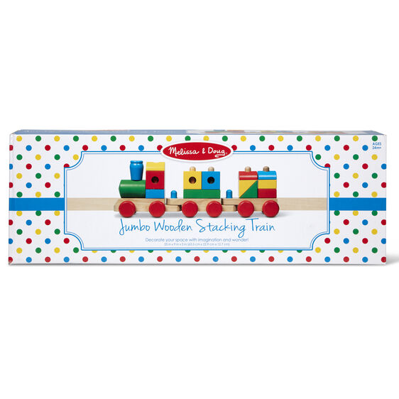 Melissa & Doug Jumbo Wooden Stacking Train