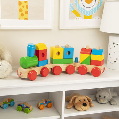 Melissa & Doug Jumbo Wooden Stacking Train
