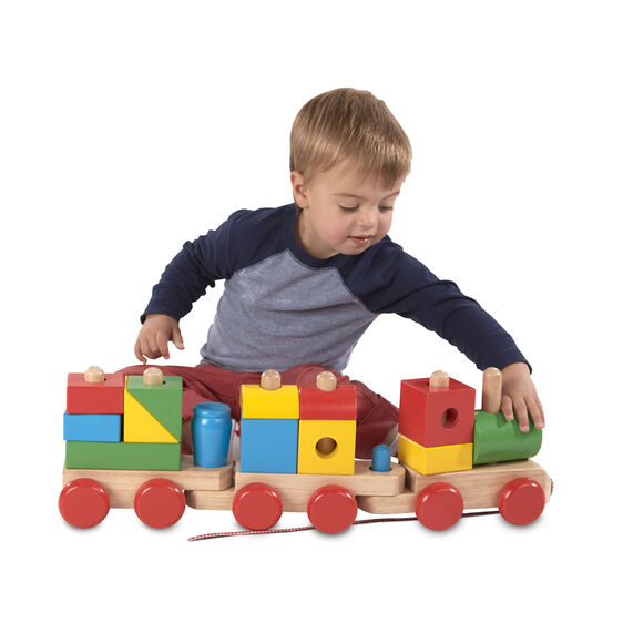 Melissa & Doug Jumbo Wooden Stacking Train