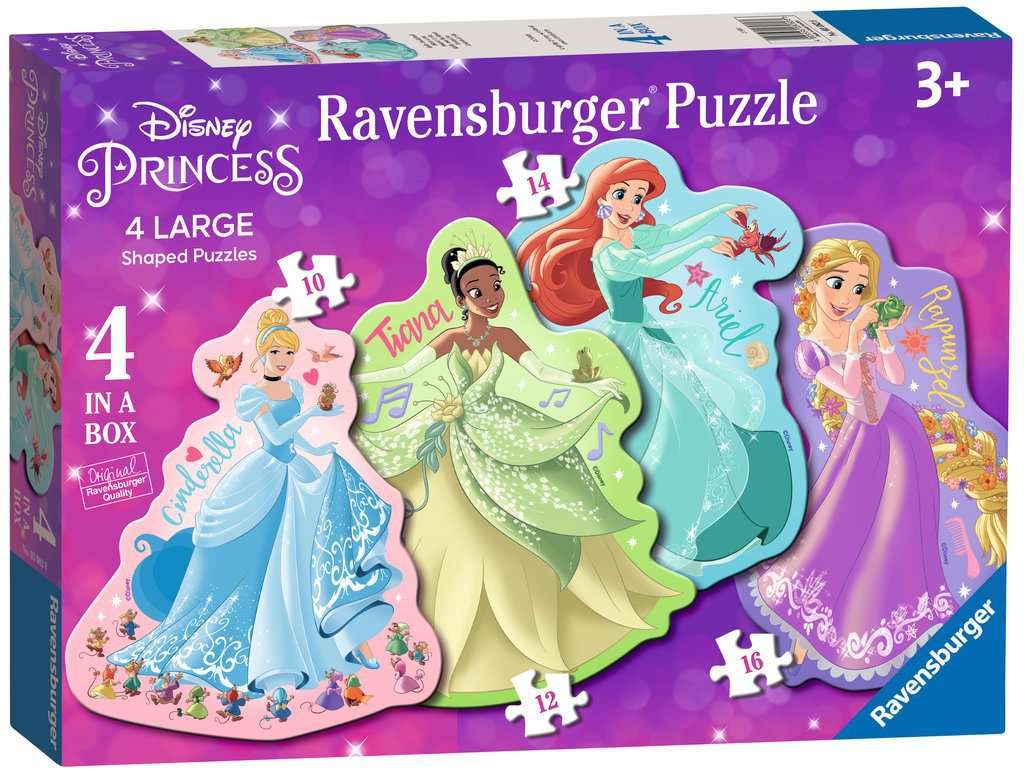 Disney Princess 4 Large Shaped Jigsaw Puzzles