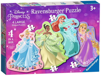 Disney Princess 4 Large Shaped Jigsaw Puzzles