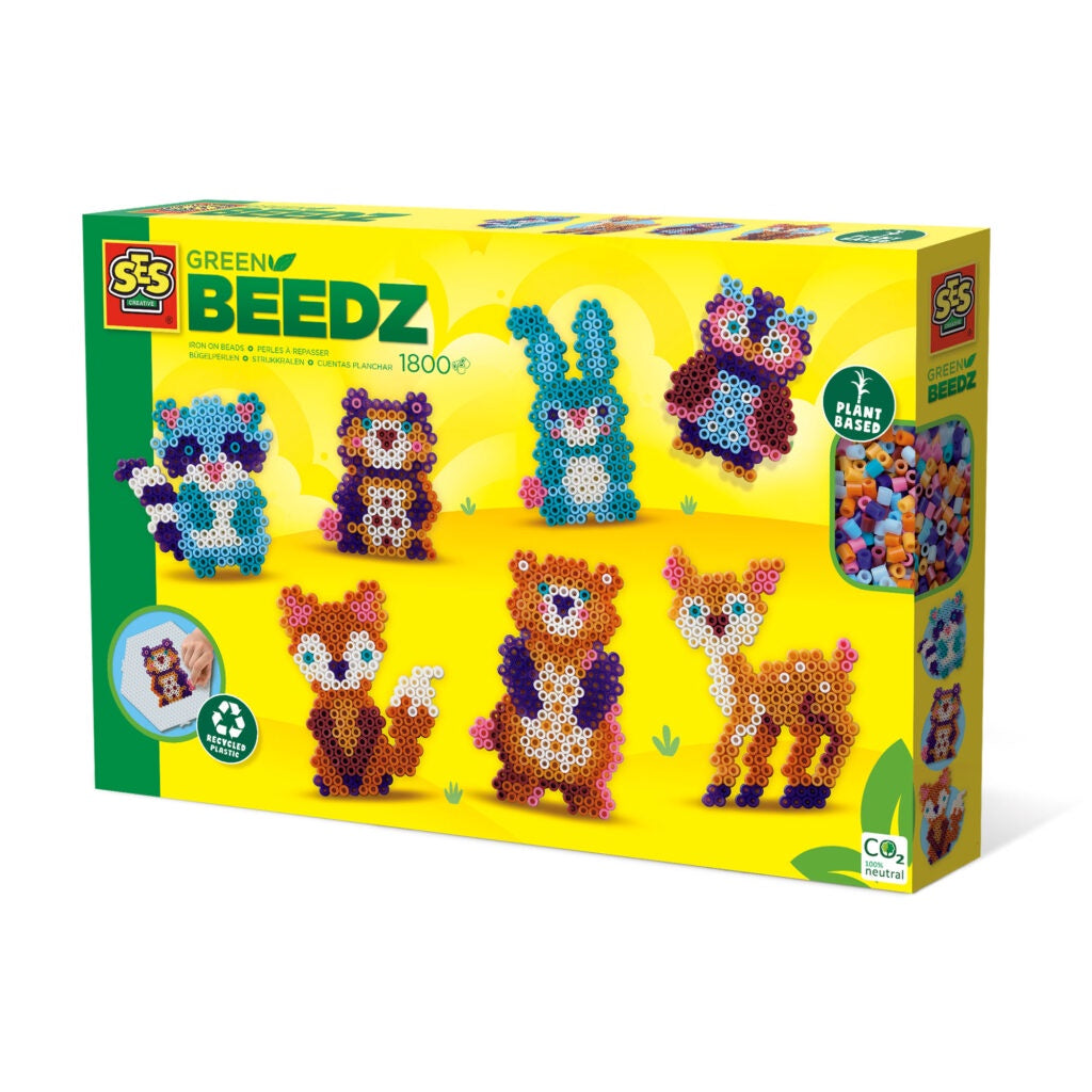 SES Creative Green Beedz Iron On Beads 1800pc