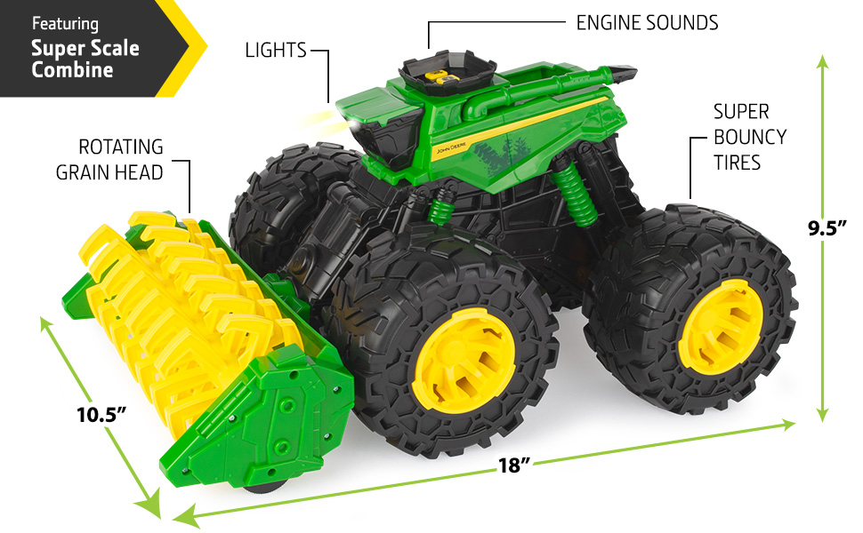 John Deere Monster Treads Combine Harvestor