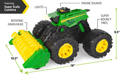 John Deere Monster Treads Combine Harvestor