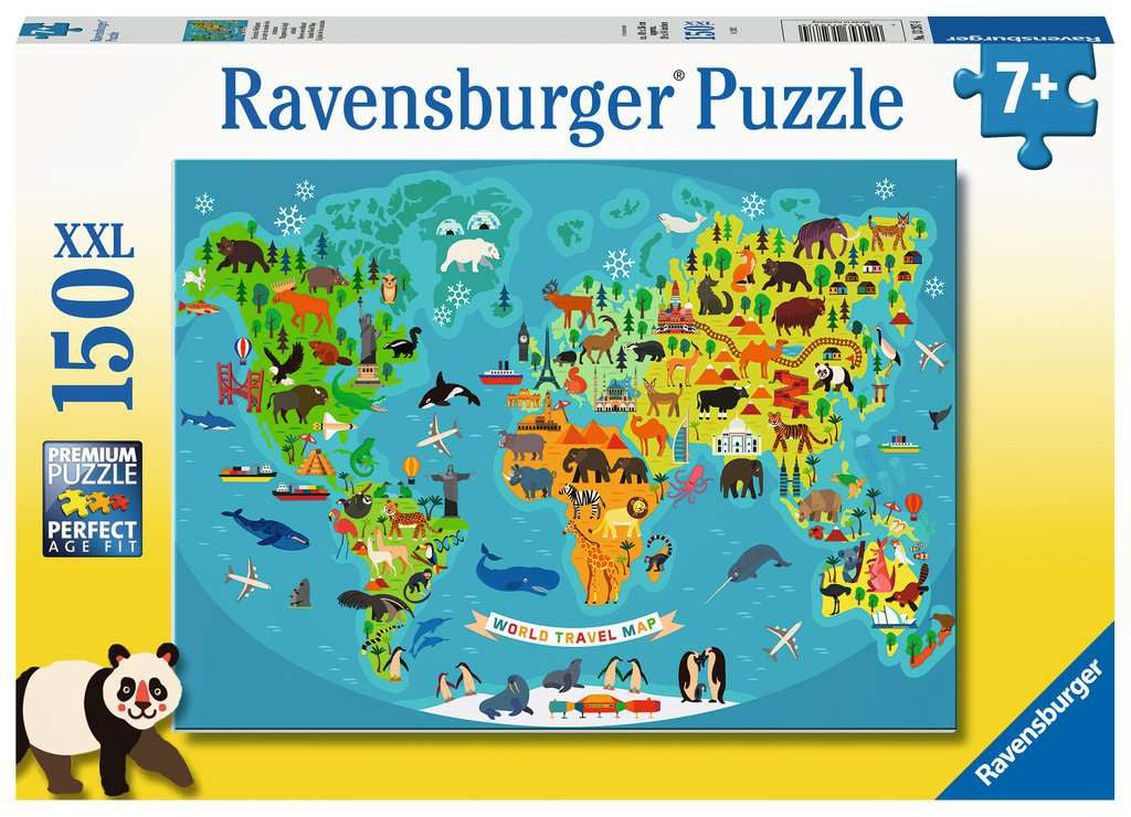 Ravensburger World Travel Map 150pc XXL Jigsaw Puzzle