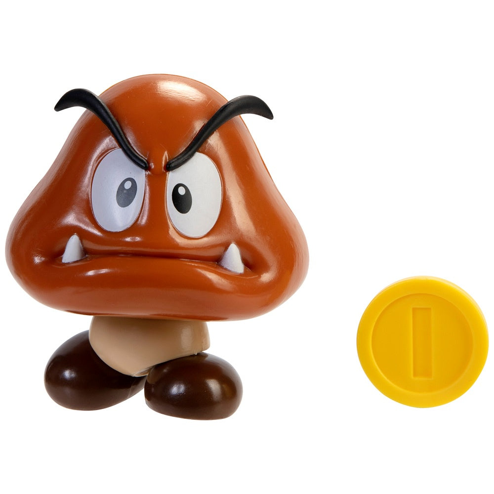 Super Mario 4" Figure Goomba With Coin