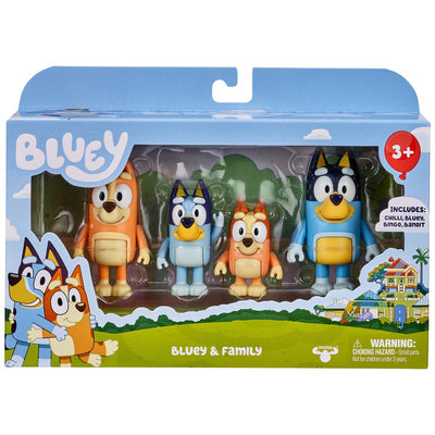 Bluey - Bluey And Family 4 Figure Pack