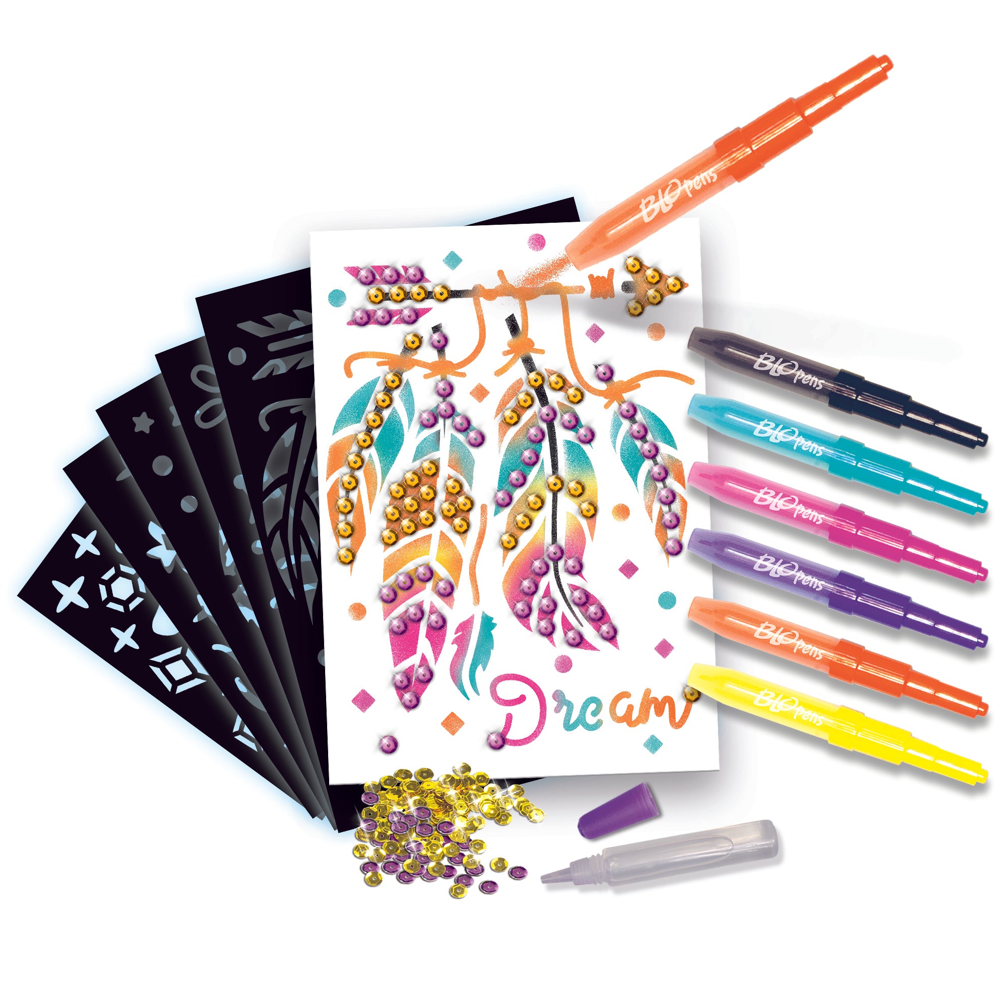 Blo Pens Sparkly Sequins Set