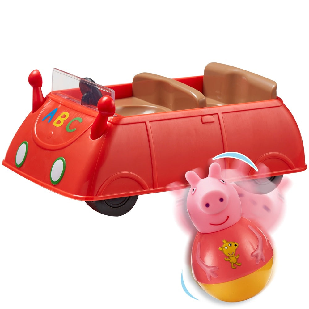 Peppa Pig Weebles Pull Along Wobbly Car