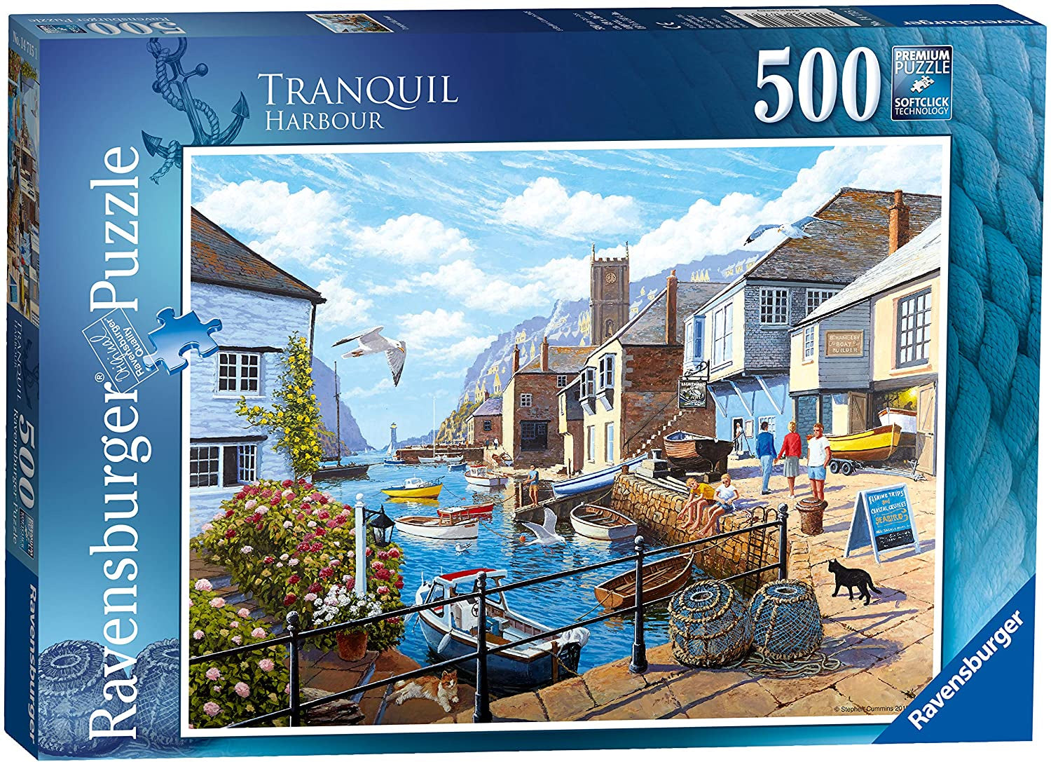 Ravensburger Tranquil Harbour 500pc Jigsaw Puzzle