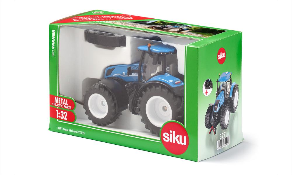 Siku New Holland T7 315 Tractor With Front Coupling 1:32