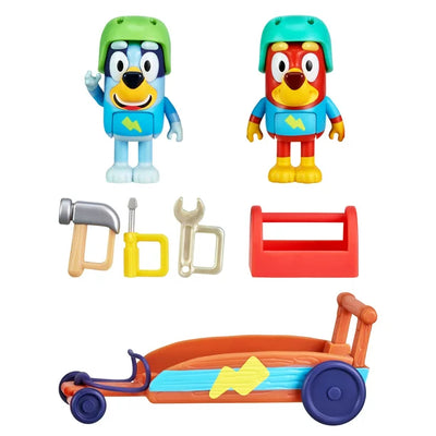 Bluey Rusty And Bluey's Go Kart Vehicle And Figure Set