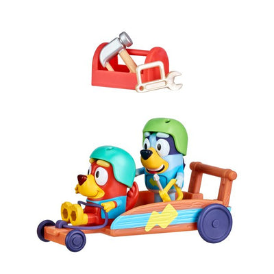 Bluey Rusty And Bluey's Go Kart Vehicle And Figure Set