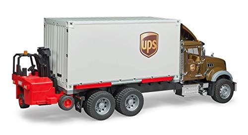 Bruder 02828 Mack Granite UPS Logistics Truck With Forklift
