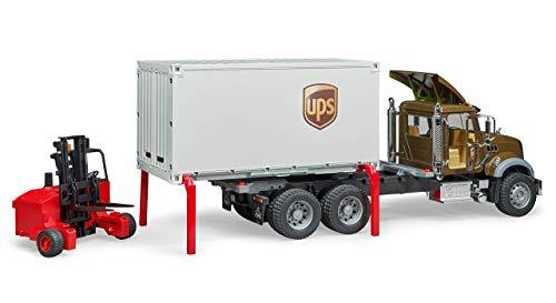 Bruder 02828 Mack Granite UPS Logistics Truck With Forklift