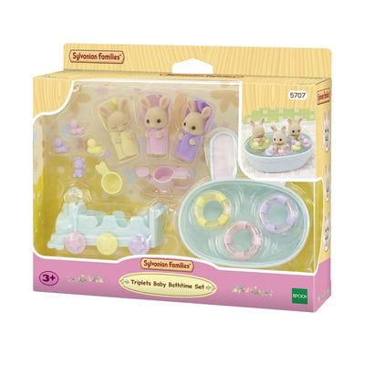 Sylvanian Families Triplets Baby Bathtime Set