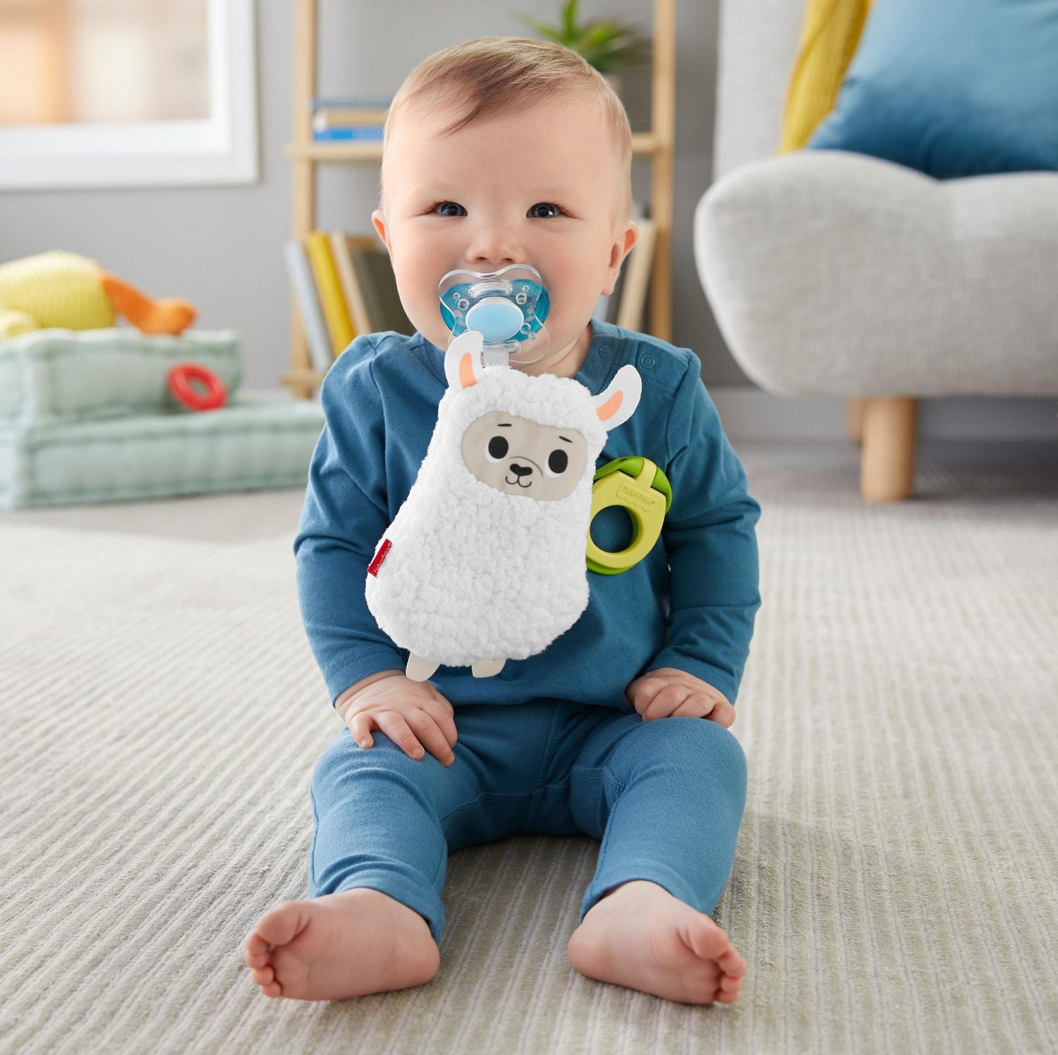Fisher Price Clipimals Universal Pacifier Holder Llama