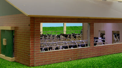 Kids Globe 0495 - Wooden Cattle Shed with Milking Parlour