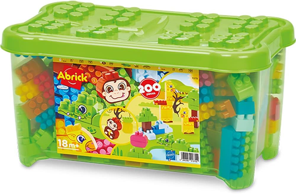 Abrick 200pc Jungle Building Blocks Playset In Tub