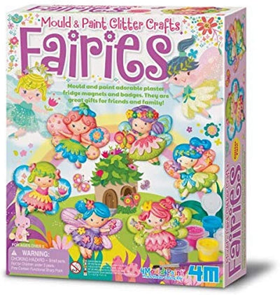 Mould And Paint Glitter Fairy Fridge Magnets