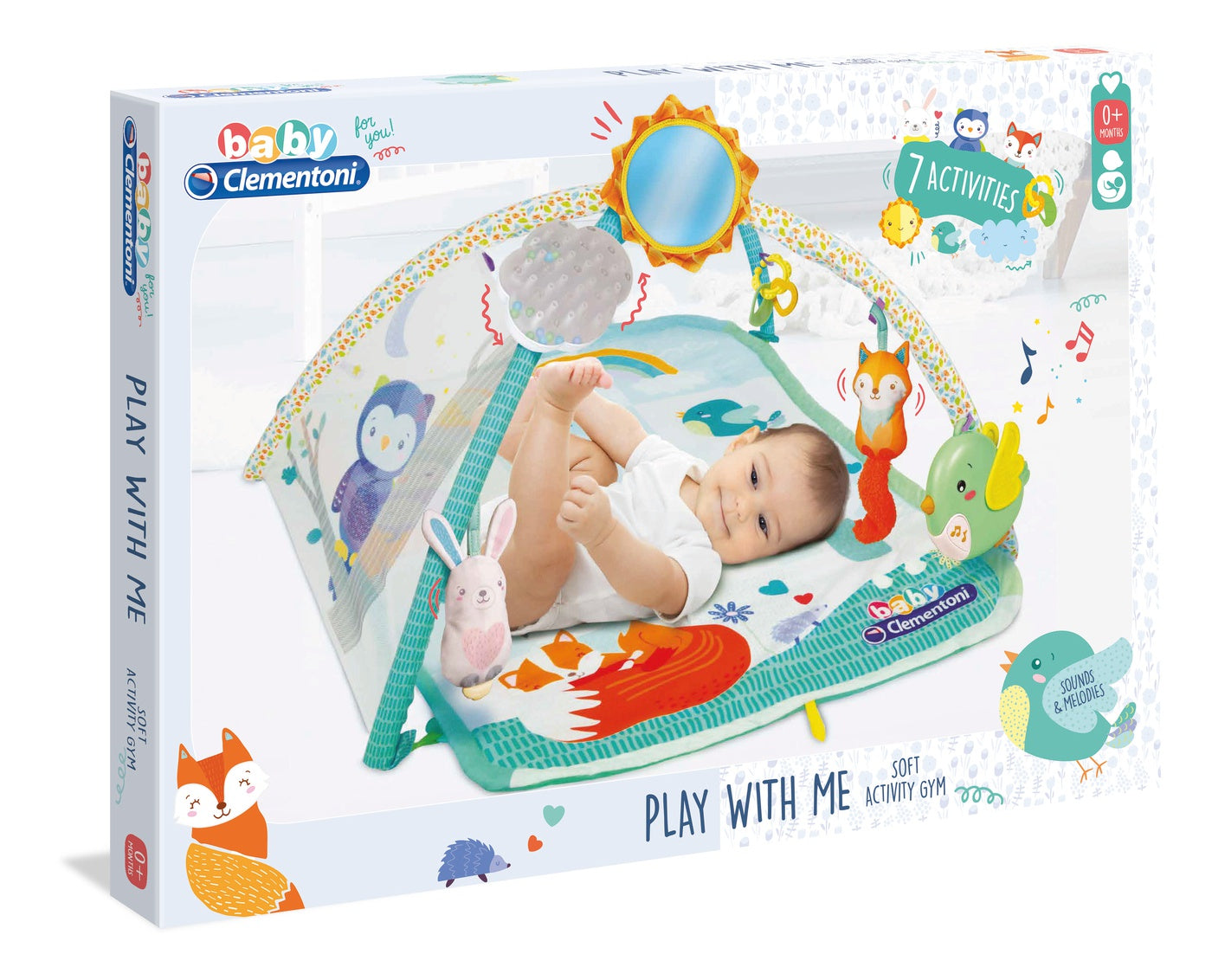 Baby Clementoni Play with Me Soft Activity Gym