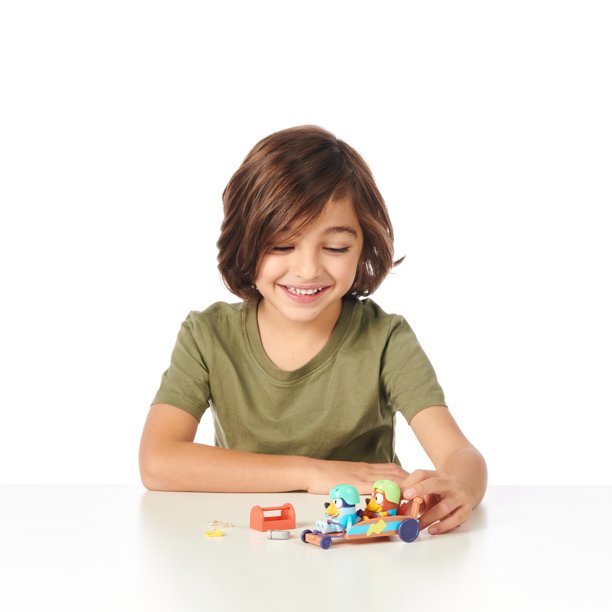 Bluey Rusty And Bluey's Go Kart Vehicle And Figure Set