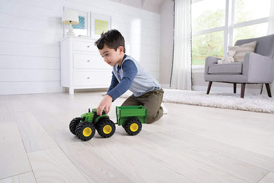 John Deere Monster Treads Tractor And Trailer Light And Sound