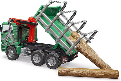 Bruder MAN Timber Truck With Crane And 3 Logs 1:16