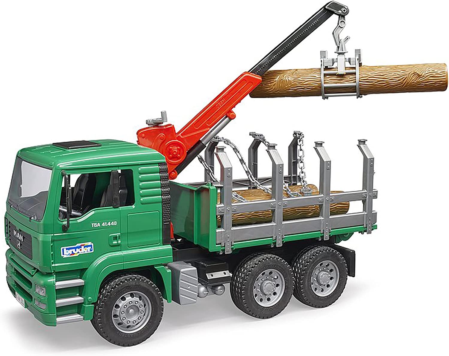 Bruder MAN Timber Truck With Crane And 3 Logs 1:16