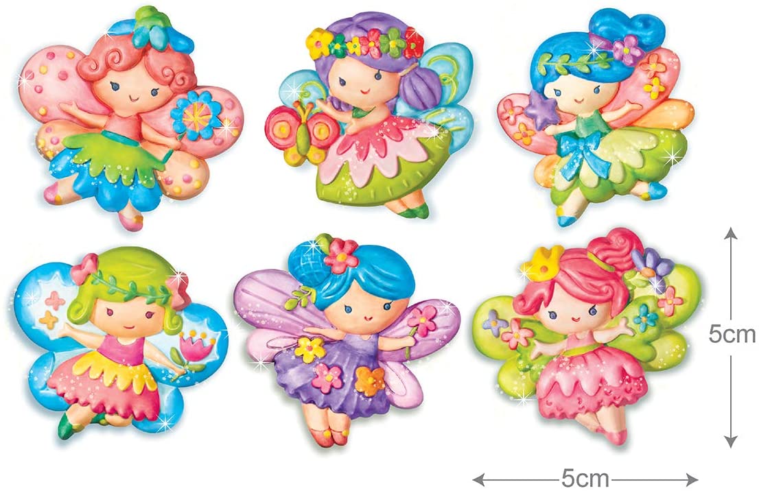 Mould And Paint Glitter Fairy Fridge Magnets