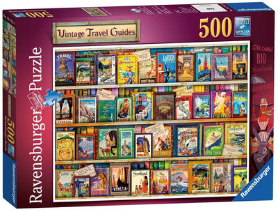Ravensburger Vintage Travel Guides 500pc Jigsaw Puzzle