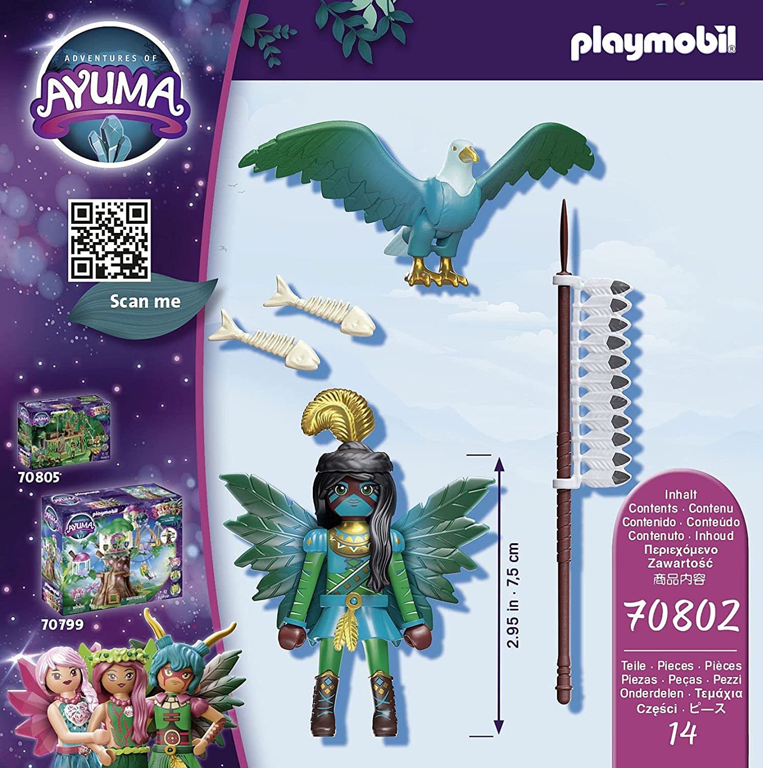 Playmobil Adventures Of Ayuma 70802 Knight Fairy With Soul Animal
