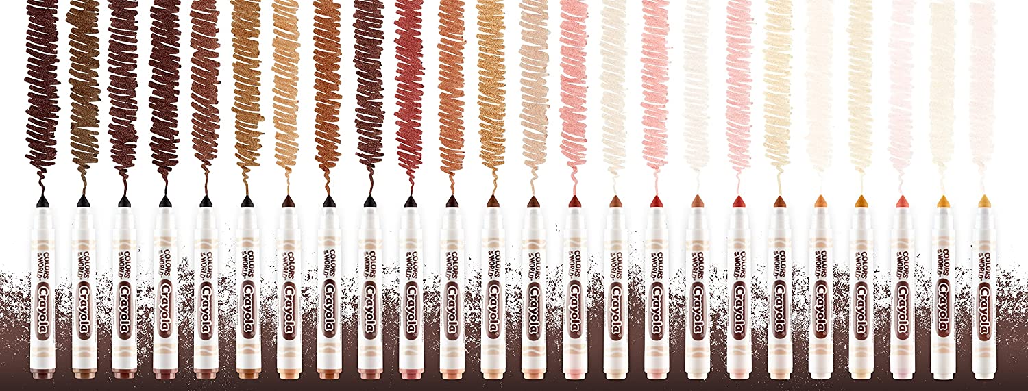 Crayola Colours Of The World Skin Colour Washable Markers 24pk