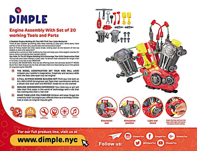 Tuff Tools Engine Overhaul Engine Assembly Play Set