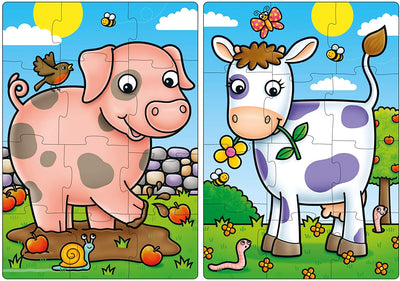 Orchard Toys First Farm Friends 2 x 12pc Puzzles