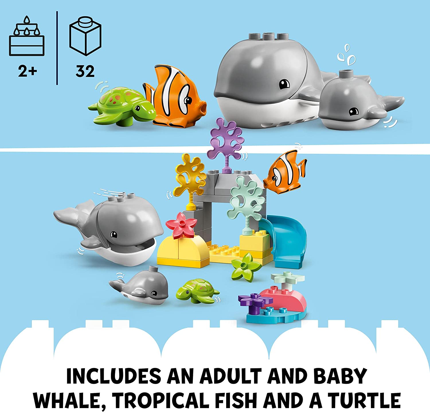 Lego Duplo 10972 Wild Animals Of The Ocean