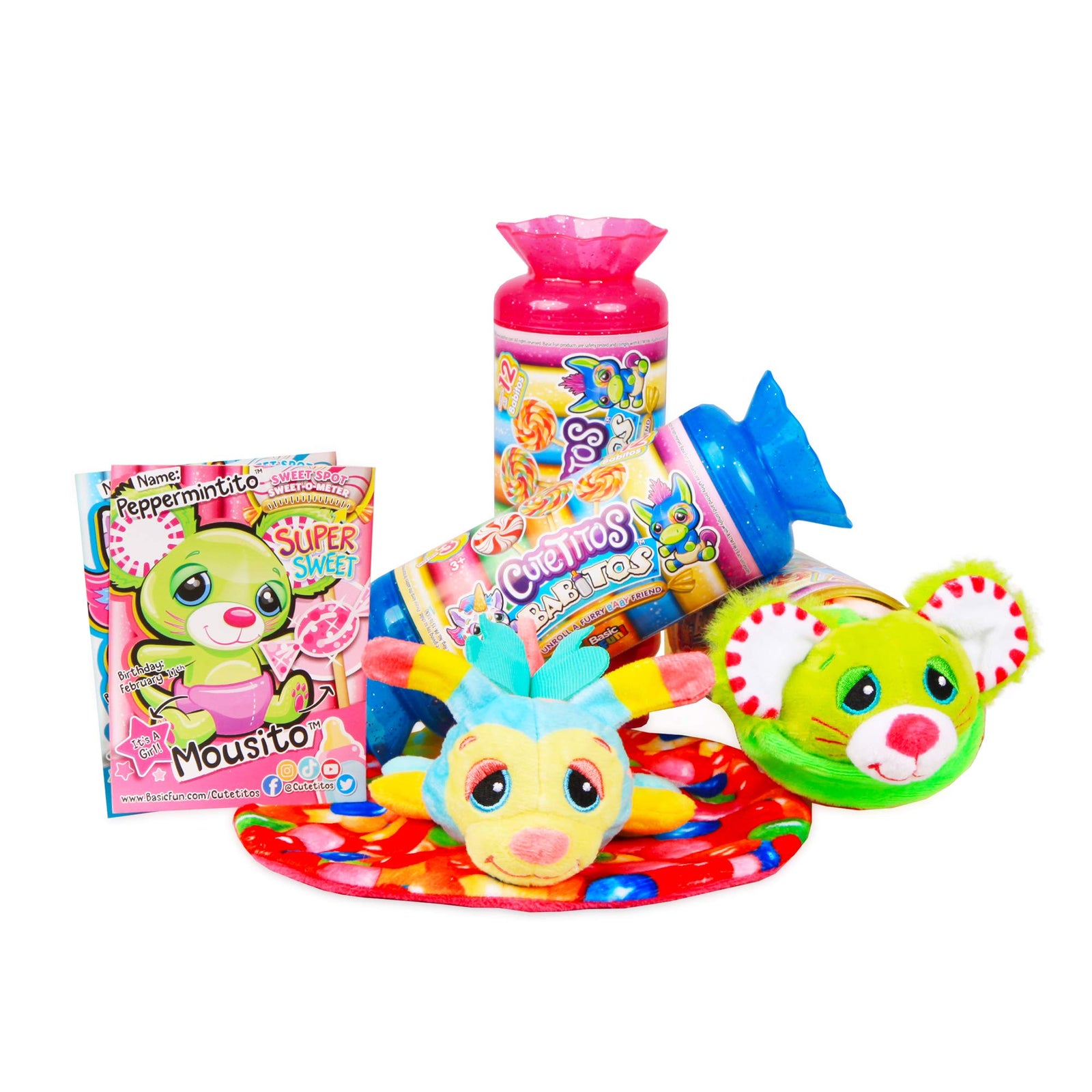 Cutetitos Babitos Furry Baby Friend Soft Toy Assorted