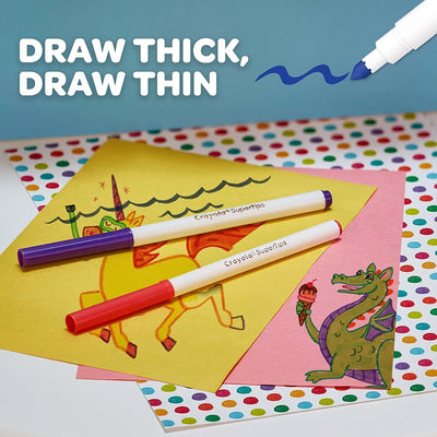 Crayola Super Tips Washable Colouring Markers 24pk