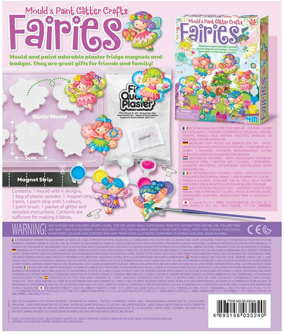 Mould And Paint Glitter Fairy Fridge Magnets