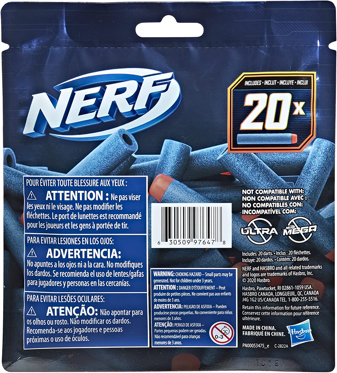 Nerf Elite Dart Pk 20pc