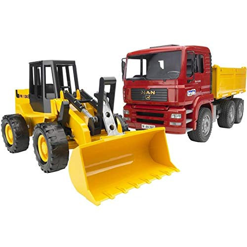 Bruder MAN TGA Construction Truck With Road Loader