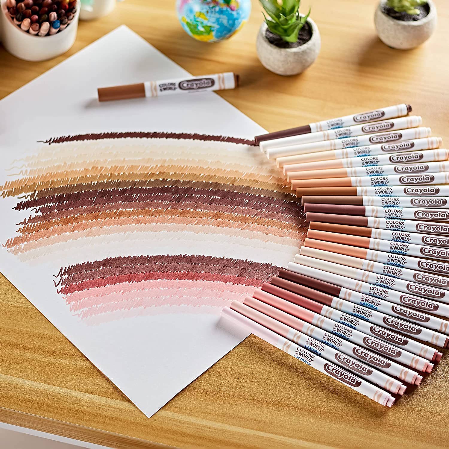 Crayola Colours Of The World Skin Colour Washable Markers 24pk