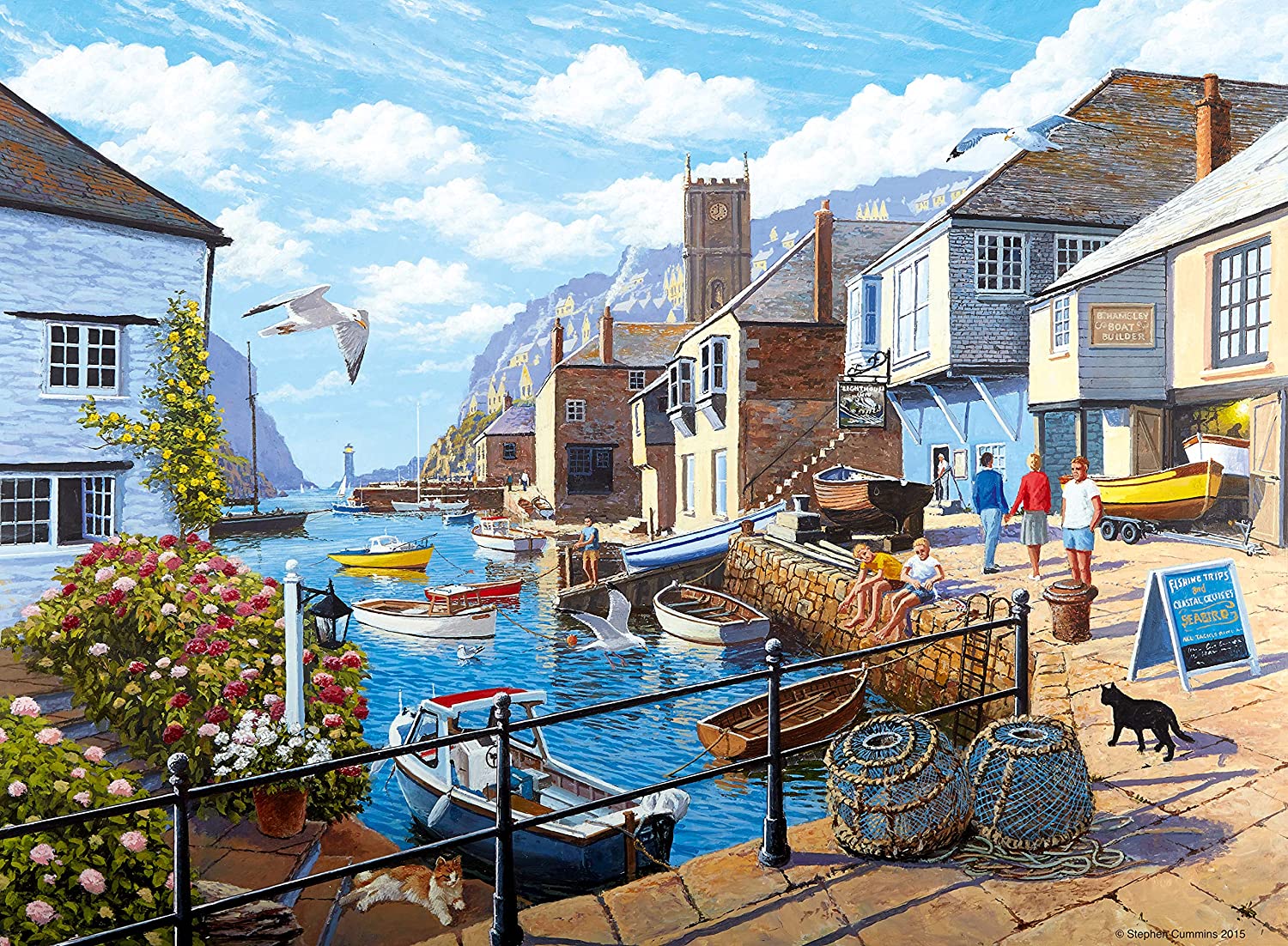 Ravensburger Tranquil Harbour 500pc Jigsaw Puzzle
