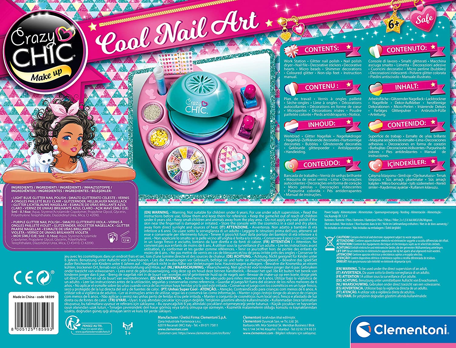 Crazy Chic Cool Nail Art Beauty Set