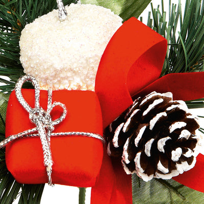 Red and White Apple and Parcel Pick